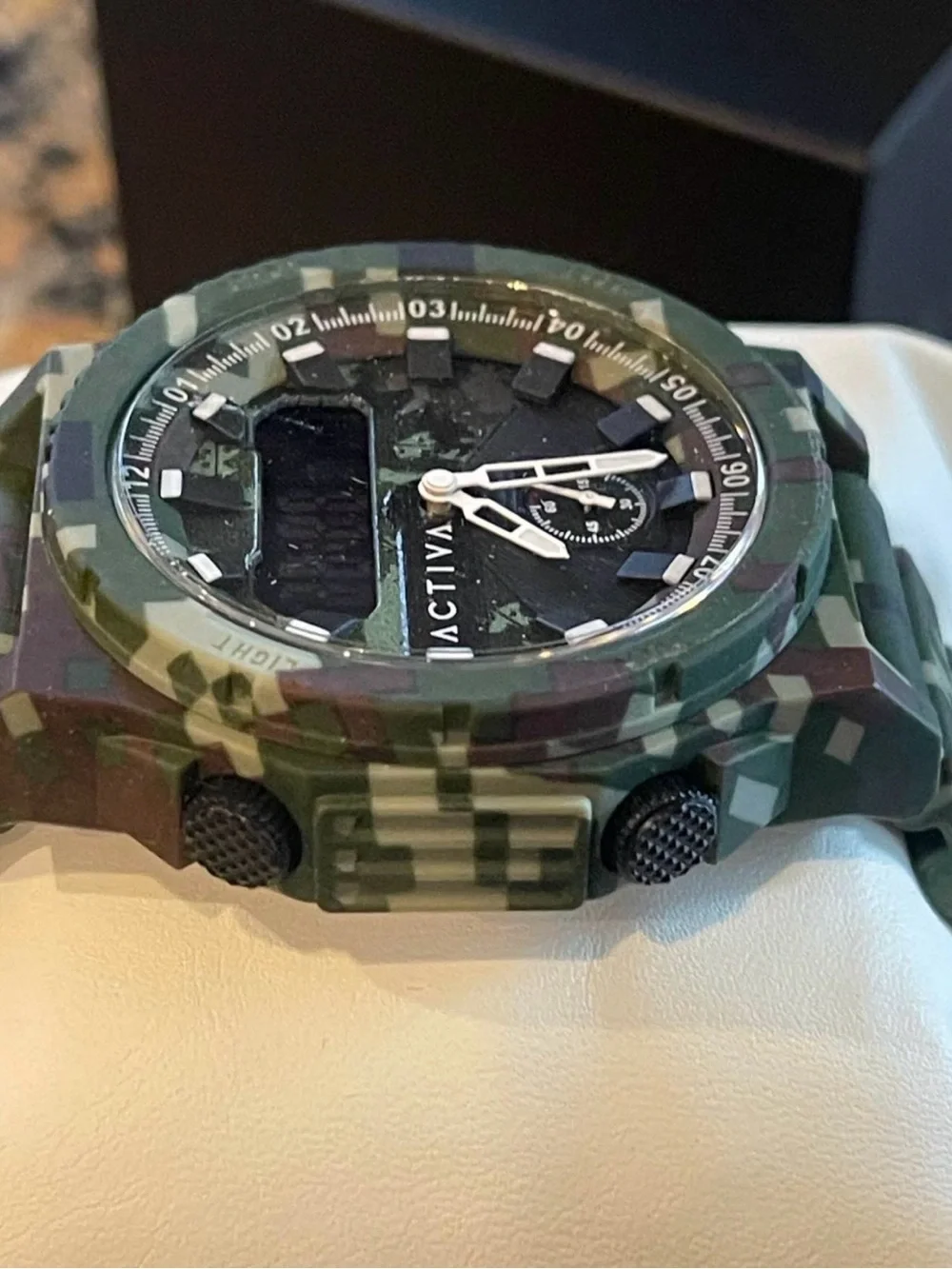 Activa X Invicta Men's Analog & Digital Watch - 47mm. Camouflage. Green